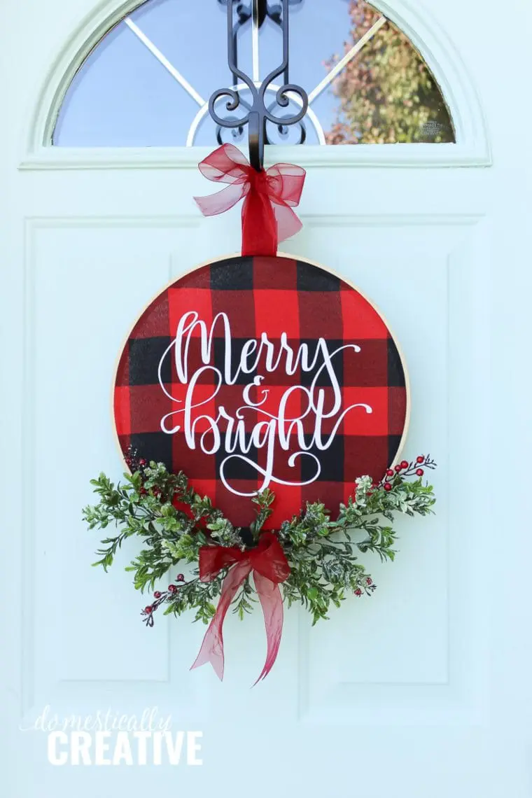 buffalo plaid wreath