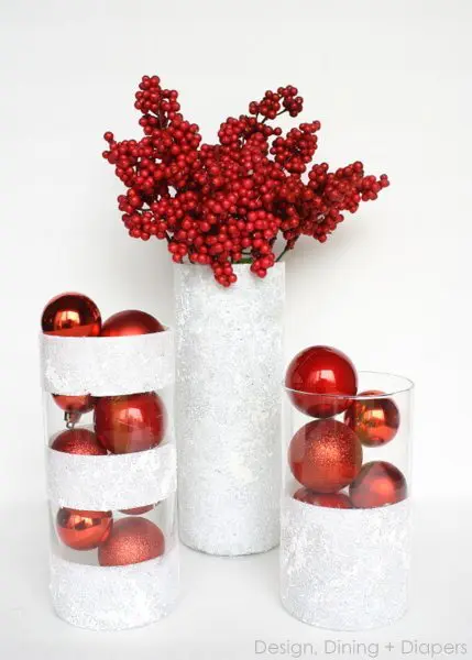 Frosted Vase Centerpiece