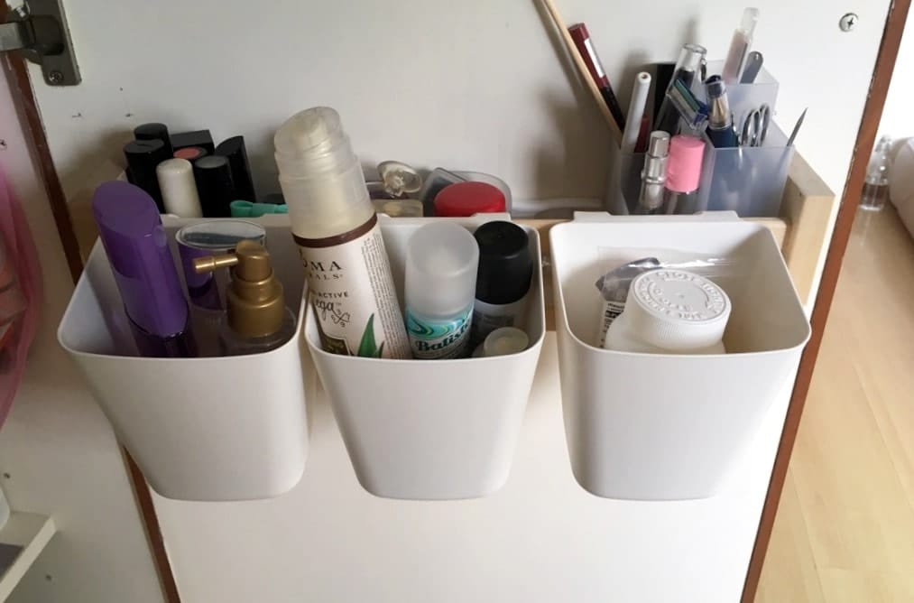 Back-of-Door Makeup Organizer