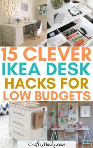 15 Super Clever IKEA Desk Hacks - Craftsy Hacks