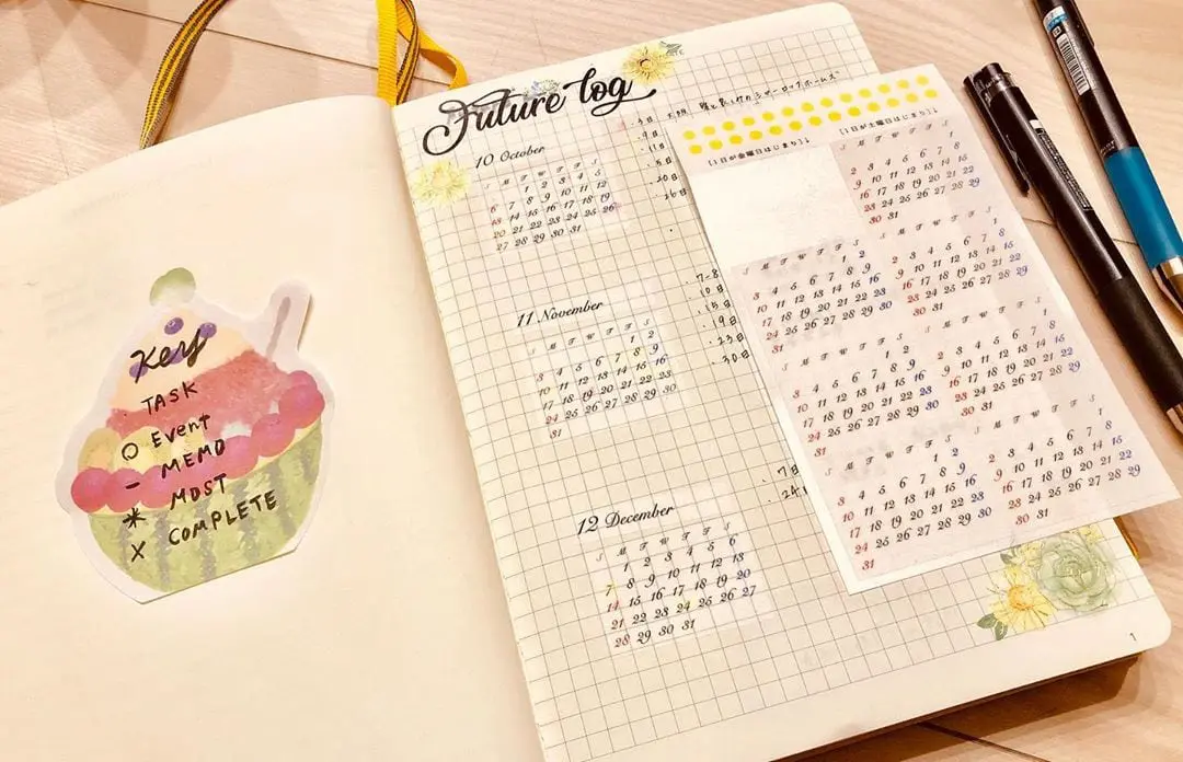 Mini Calendar Stickers