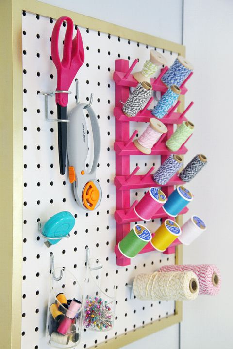 DIY Pegboard for Craft Room