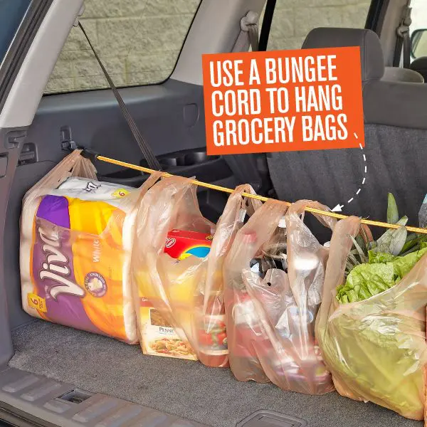 bungee cord grocery hangers