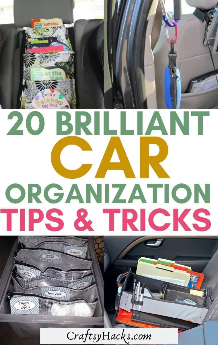 20 Super Lazy Car Organization Hacks - Craftsy Hacks