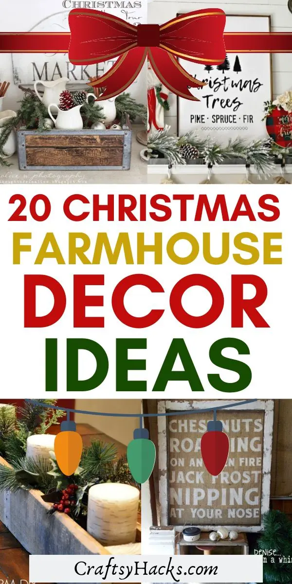 20 Farmhouse Christmas Decor Projects - Craftsy Hacks