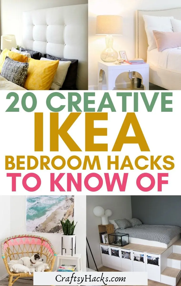 Verdorde Bisschop blik 20 Creative IKEA Bedroom Hacks You Want to Know - Craftsy Hacks