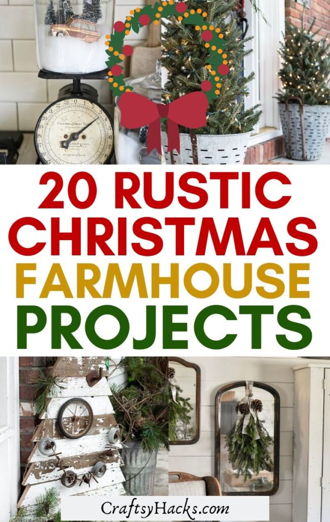 20 Farmhouse Christmas Decor Projects - Craftsy Hacks