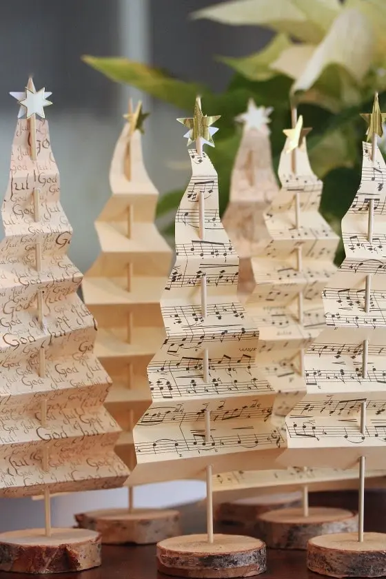 paper christmas trees