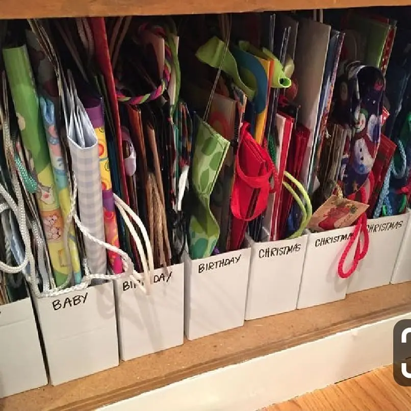 gift bag organization