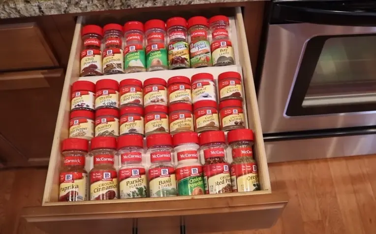 spice drawer organizer