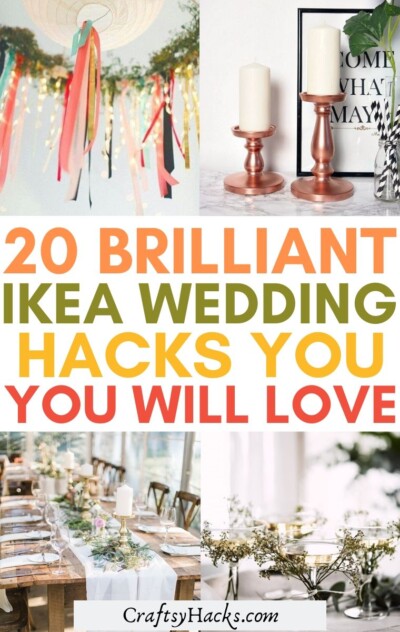 20 IKEA Wedding Hacks That Look Awesome - Craftsy Hacks