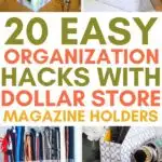 dollar storeorganization with magazine holders