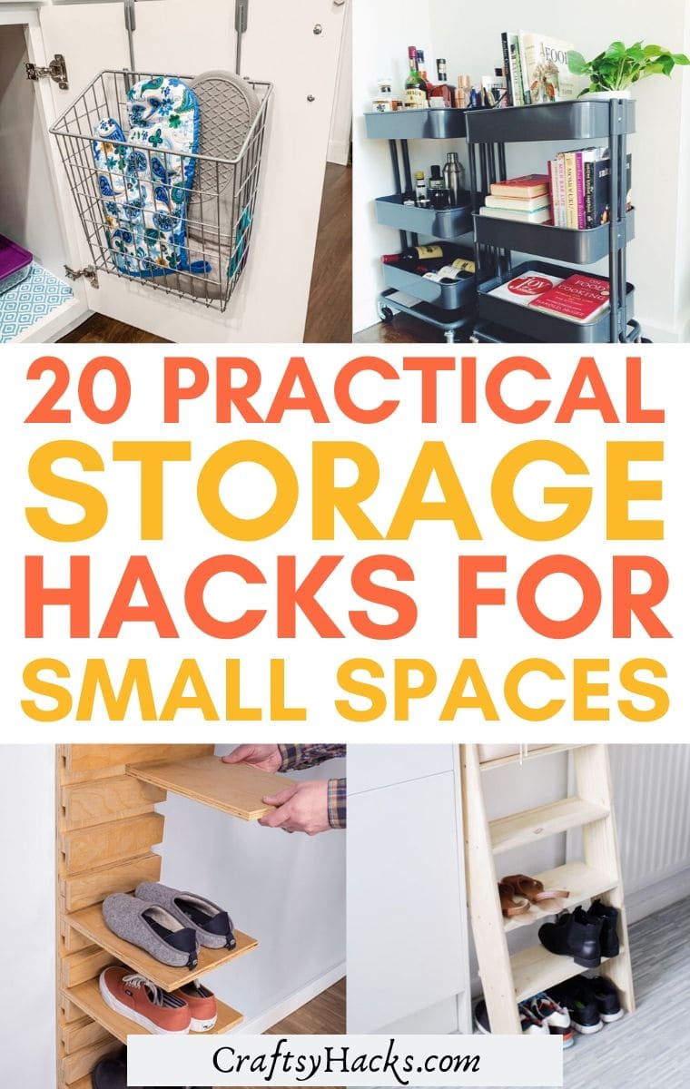 20 Practical Storage Ideas For Small Spaces Craftsy Hacks