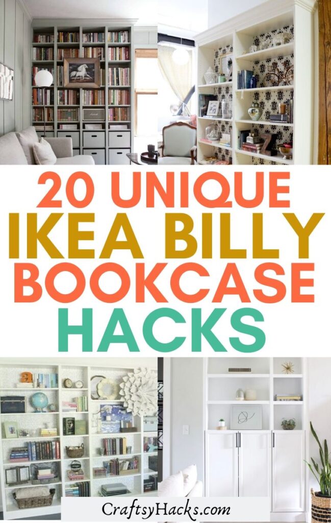 20 Unique Ikea Billy Bookcase Hacks 649x1024 