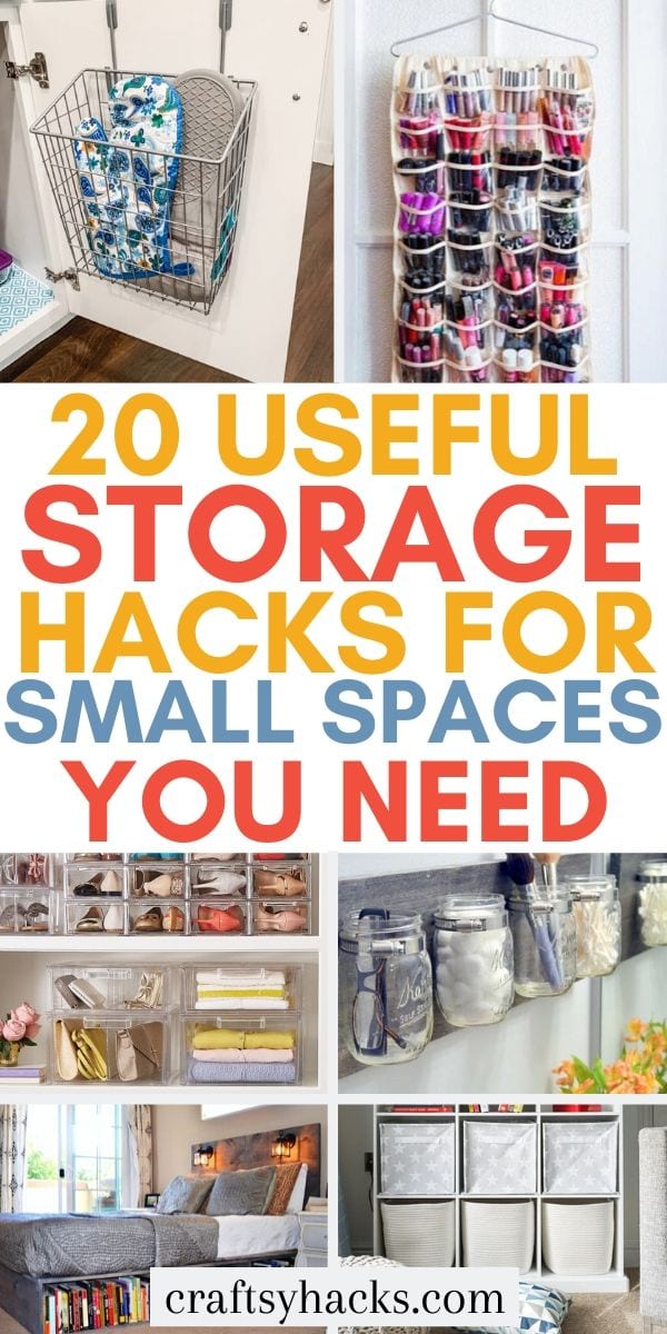 20 Practical Storage Ideas for Small Spaces - Craftsy Hacks