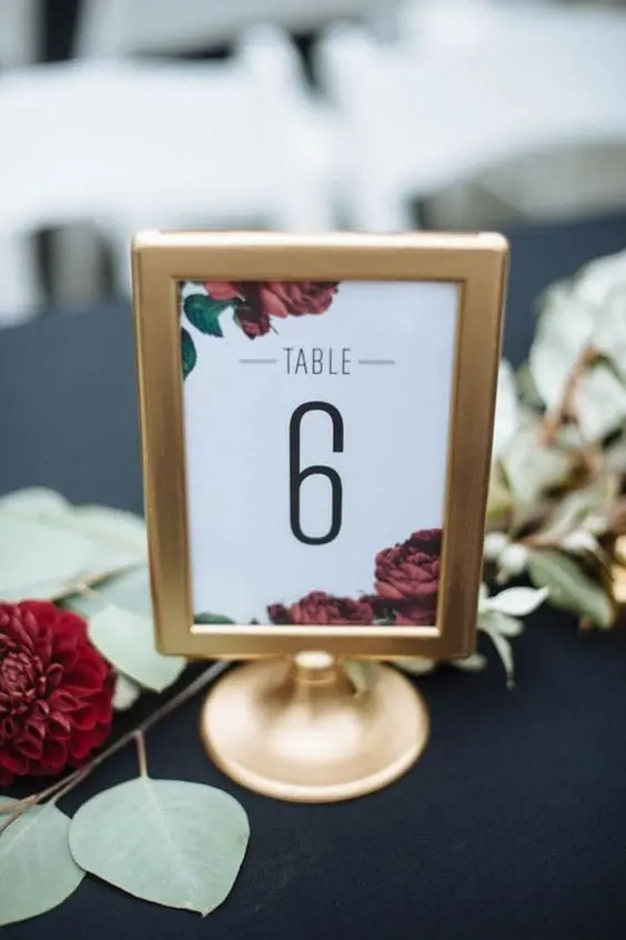 table numbers