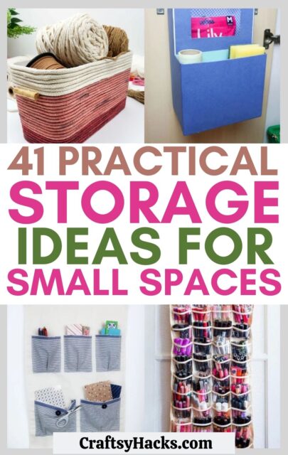 41 Practical Storage Ideas for Small Spaces - Craftsy Hacks