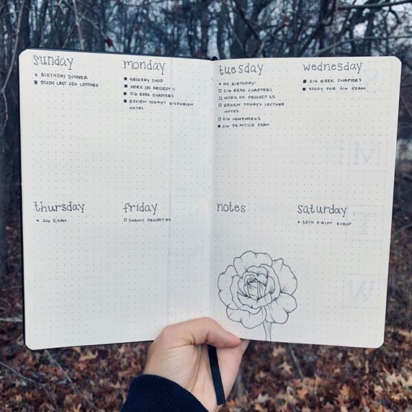 25 Minimalist Bullet Journal Spreads for Non-Artists - Craftsy Hacks