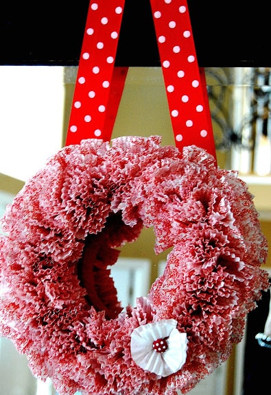 Cupcake Liner Wreath