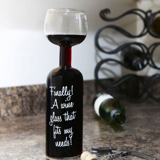 wine bottle glass