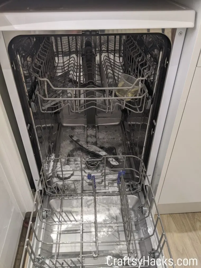 disinfect dishwasher
