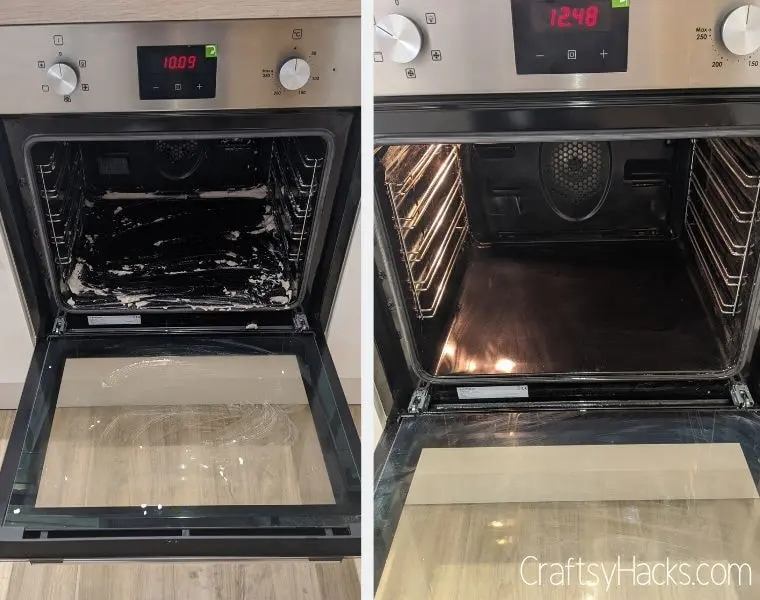 clean oven naturally with baking soda