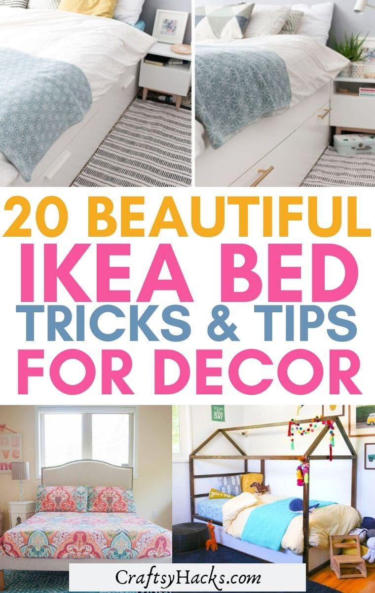 20 Beautiful IKEA Bed Hacks For Bedroom   Craftsy Hacks
