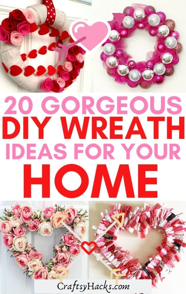 20 Valentine Wreath Ideas For Your Front Door Craftsy Hacks 0328