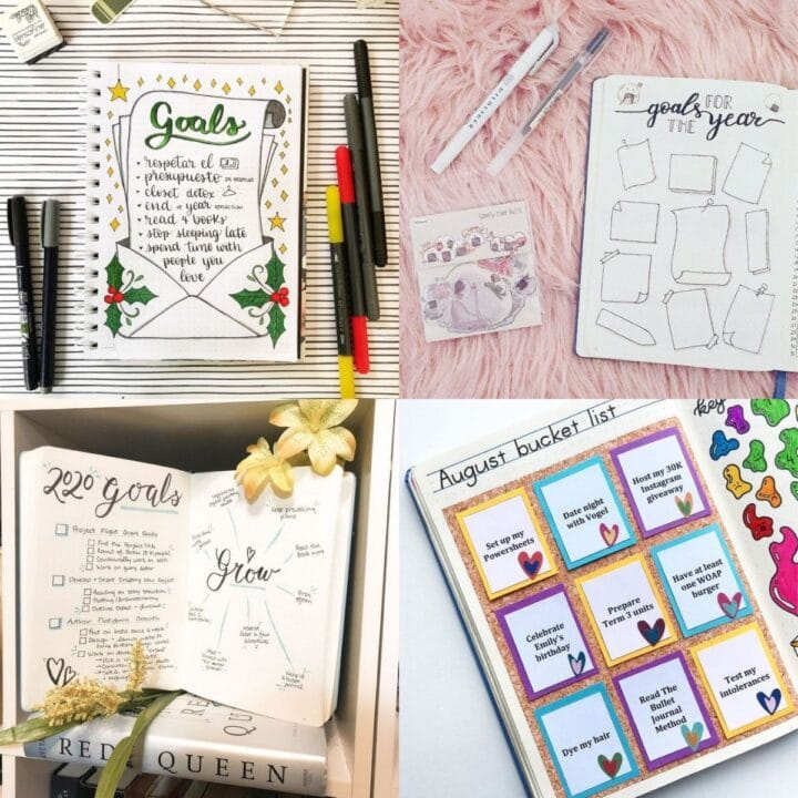 20 Bullet Journal Goal Page Ideas