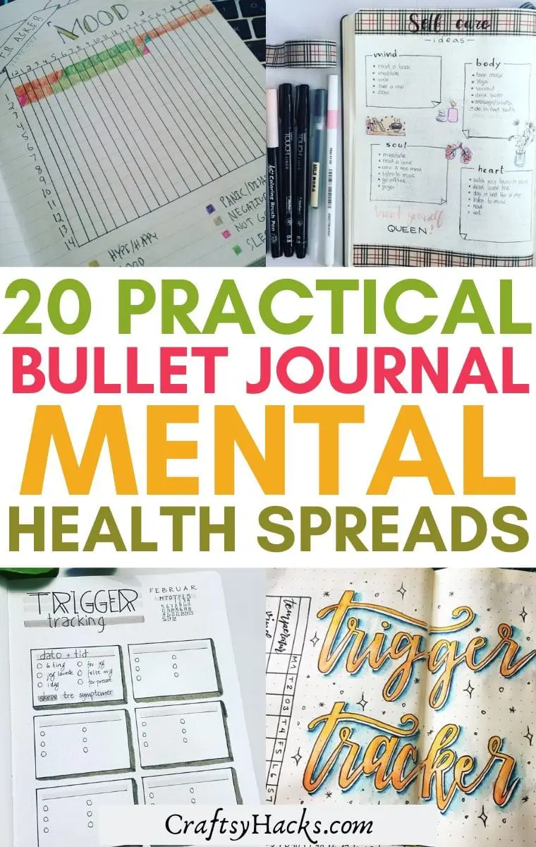 Bullet Journal Mental Health Spreads Craftsy Hacks