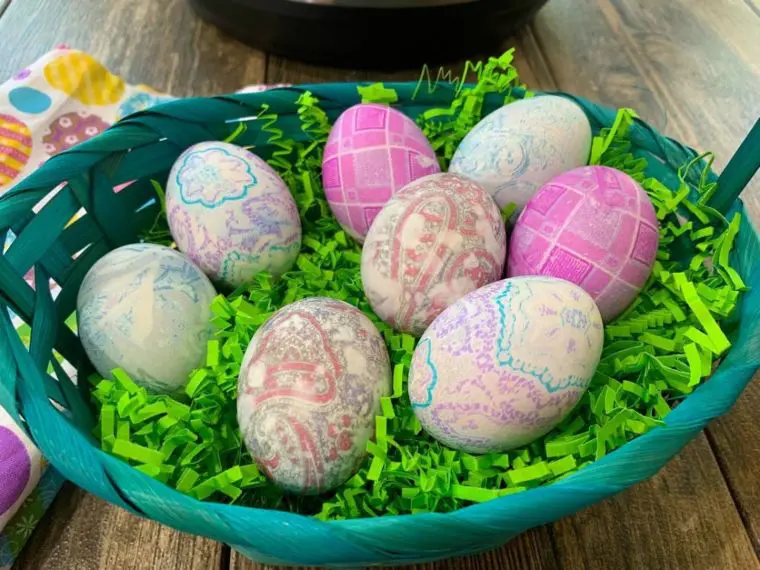 Silky Tie-Dyed Eggs