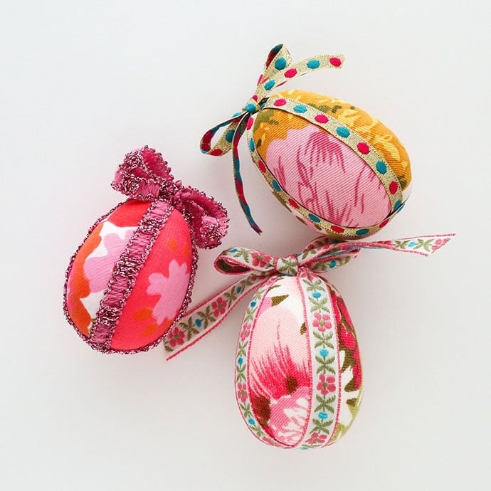 Easter Eggs with Fabric