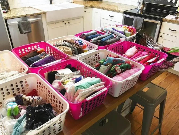 laundry basket organizers