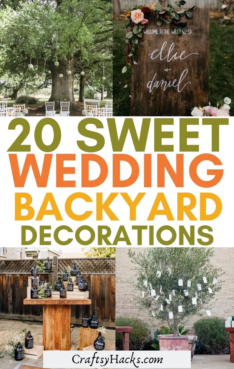 18 Creative Backyard Wedding Ideas on a Budget   Craftsy Hacks