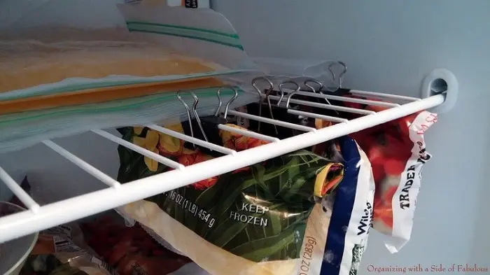 binder clips in freezer