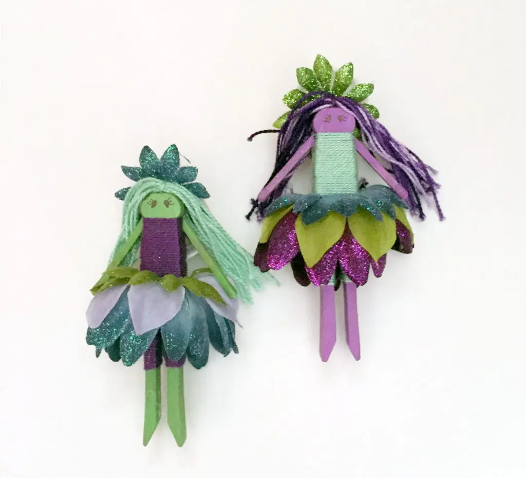Fairy Dolls Made out of Clothespins