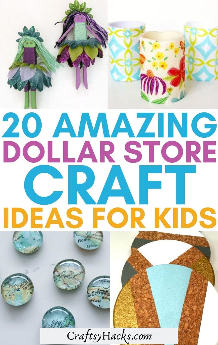 20 Fun Dollar Store Crafts For Kids Craftsy Hacks