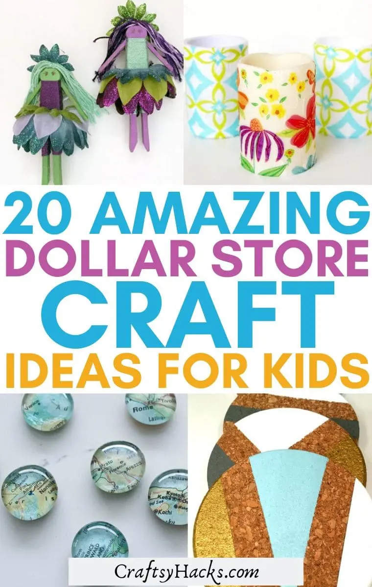 20 Fun Dollar Store Crafts For Kids - Craftsy Hacks