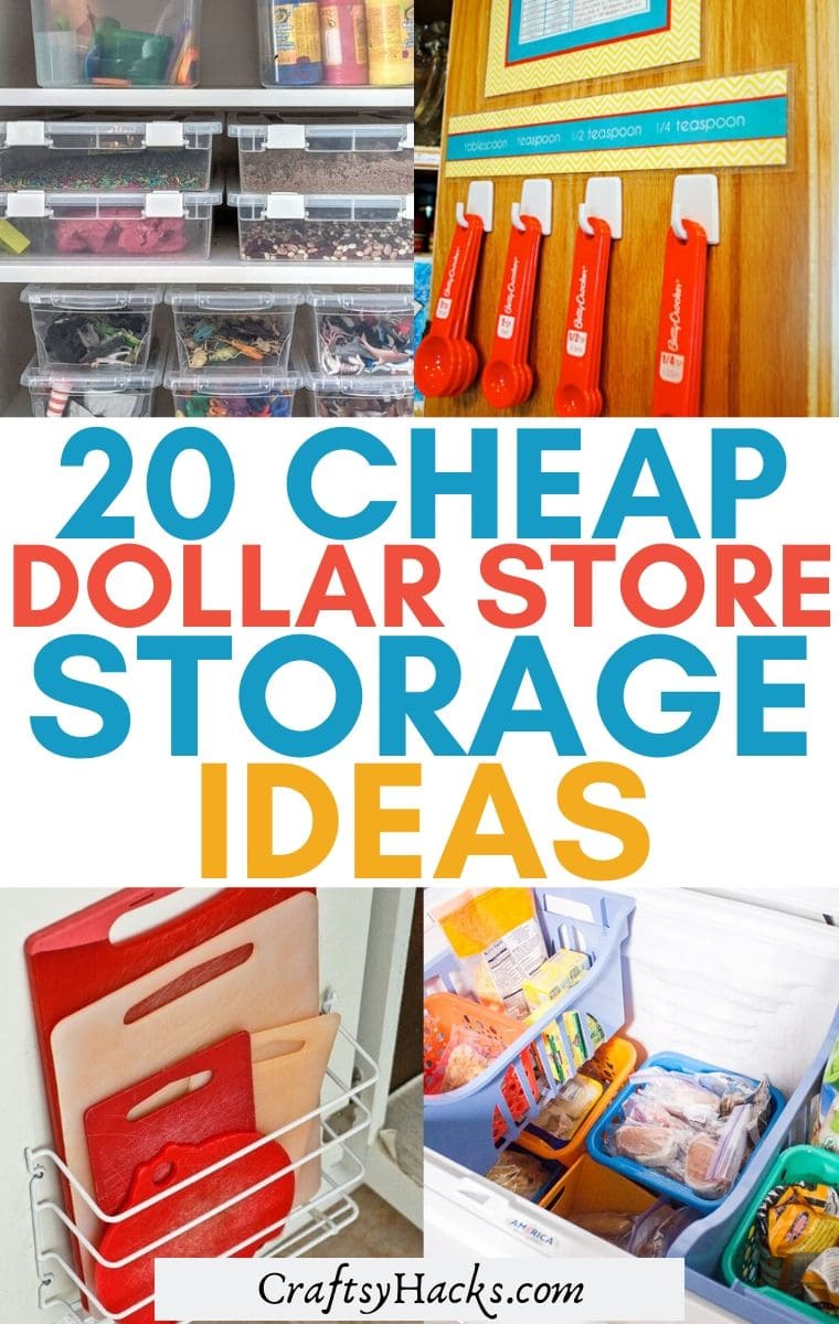 20 Dollar Store Storage Ideas For Cheap Craftsy Hacks