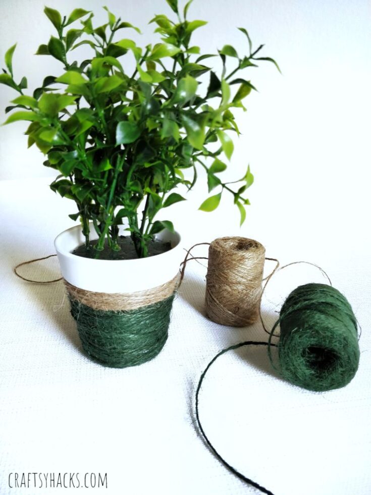 diy flower pot thread wrapped (1)