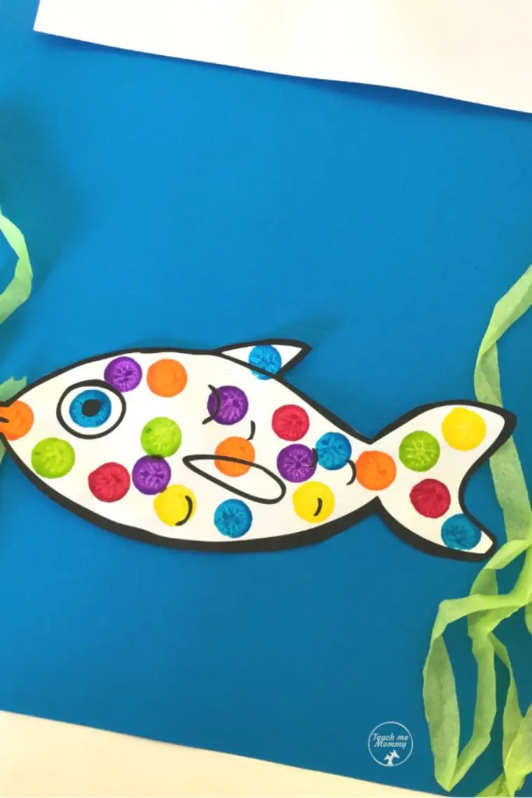Dabbed Fish Craft for children