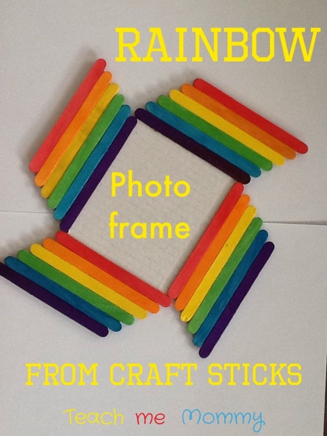rainbow photo frame