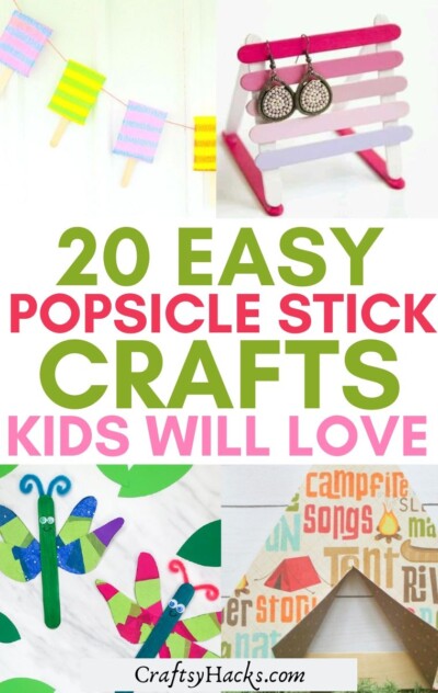 20 Popsicle Stick Crafts Kids Will Love - Craftsy Hacks