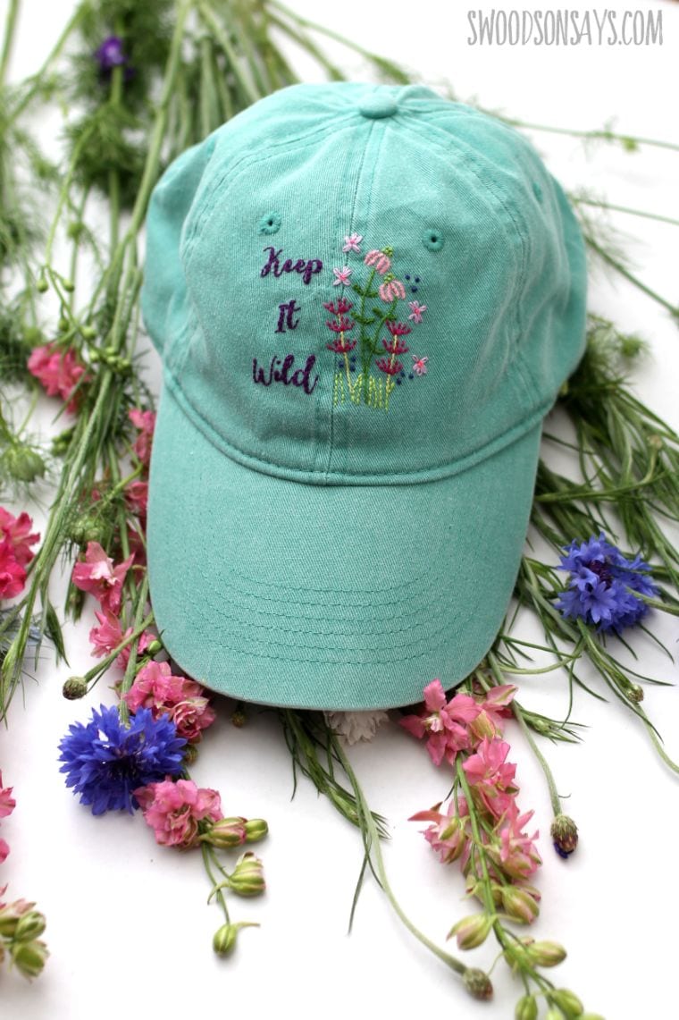 Hand-Embroidered Baseball Cap