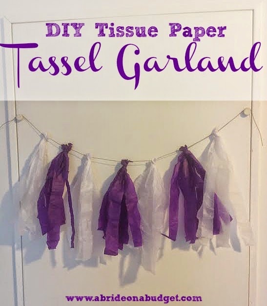 DIY tassel garland