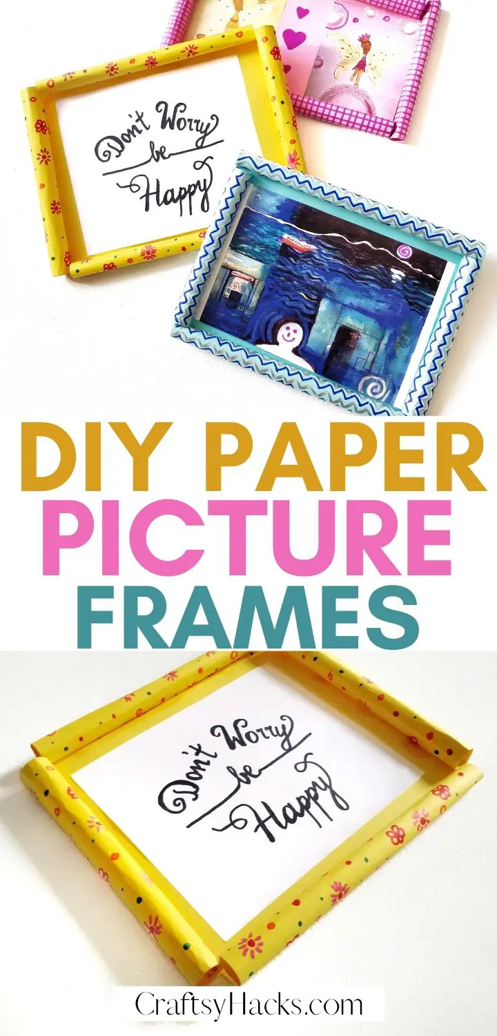 DIY Picture Frames: Paper Picture Frames - Craftsy Hacks
