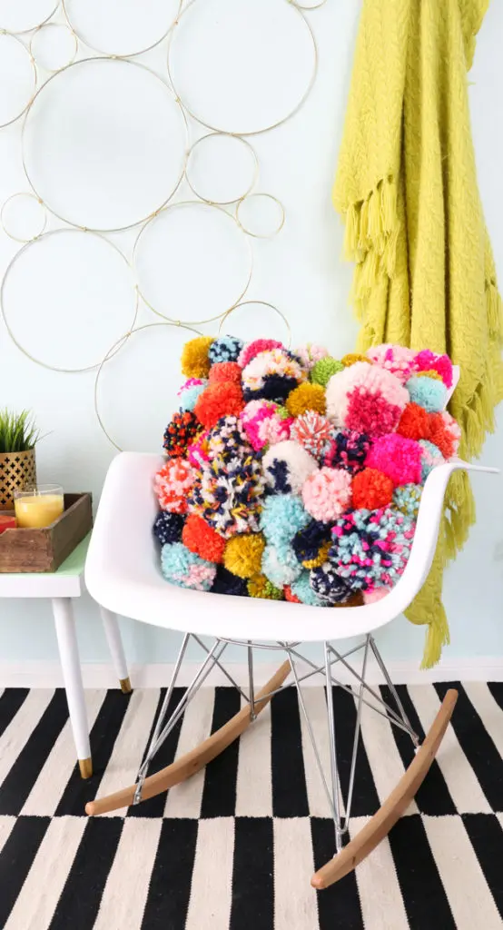 Cute Pom-Pom Pillow