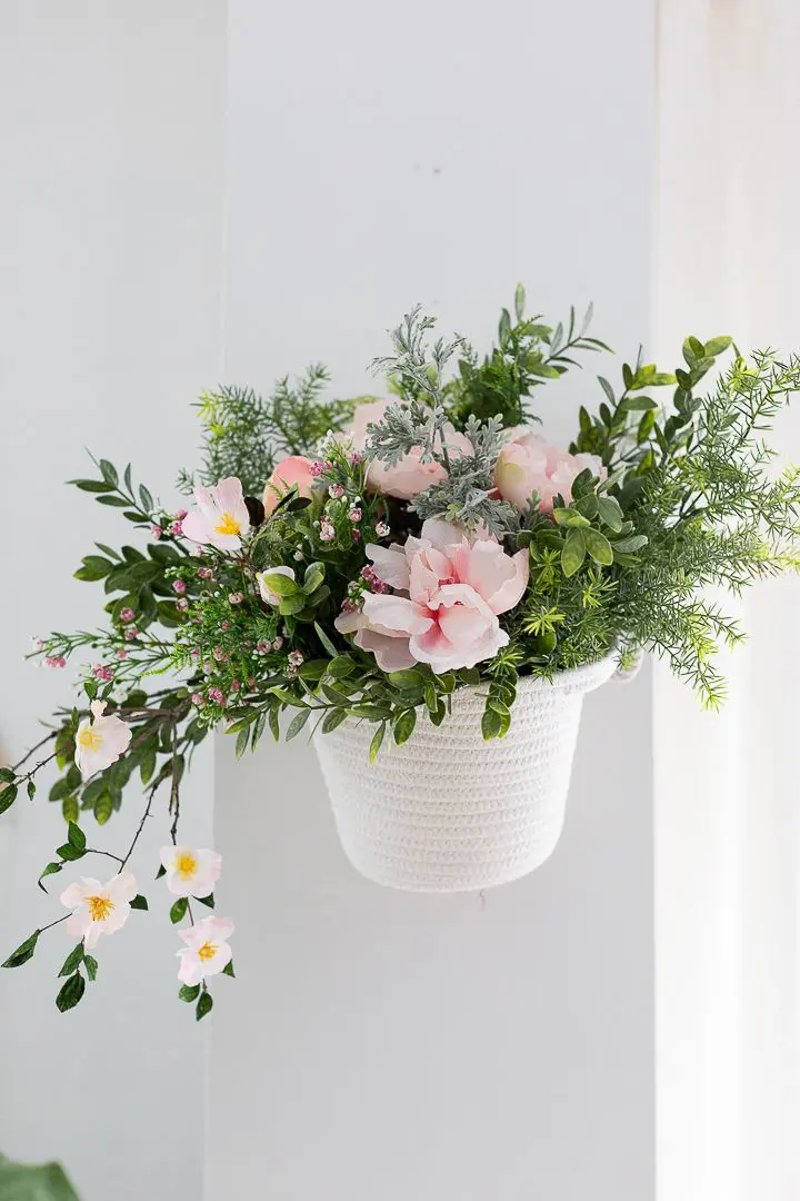 DIY Floating Flower Basket