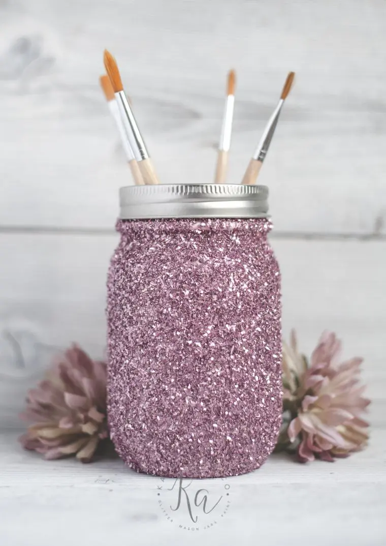 Shimmering Mason Jar