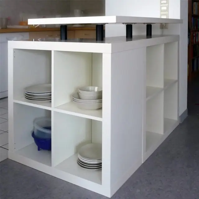 20 Creative Ikea Kitchen Island Ideas, Kitchen Island Made From Bookcases